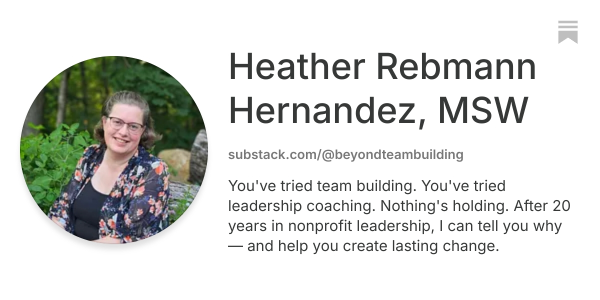 Heather Rebmann, MSW | Substack