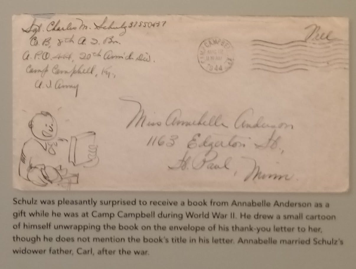 Envelope from Sgt. Charles M. Schulz 
