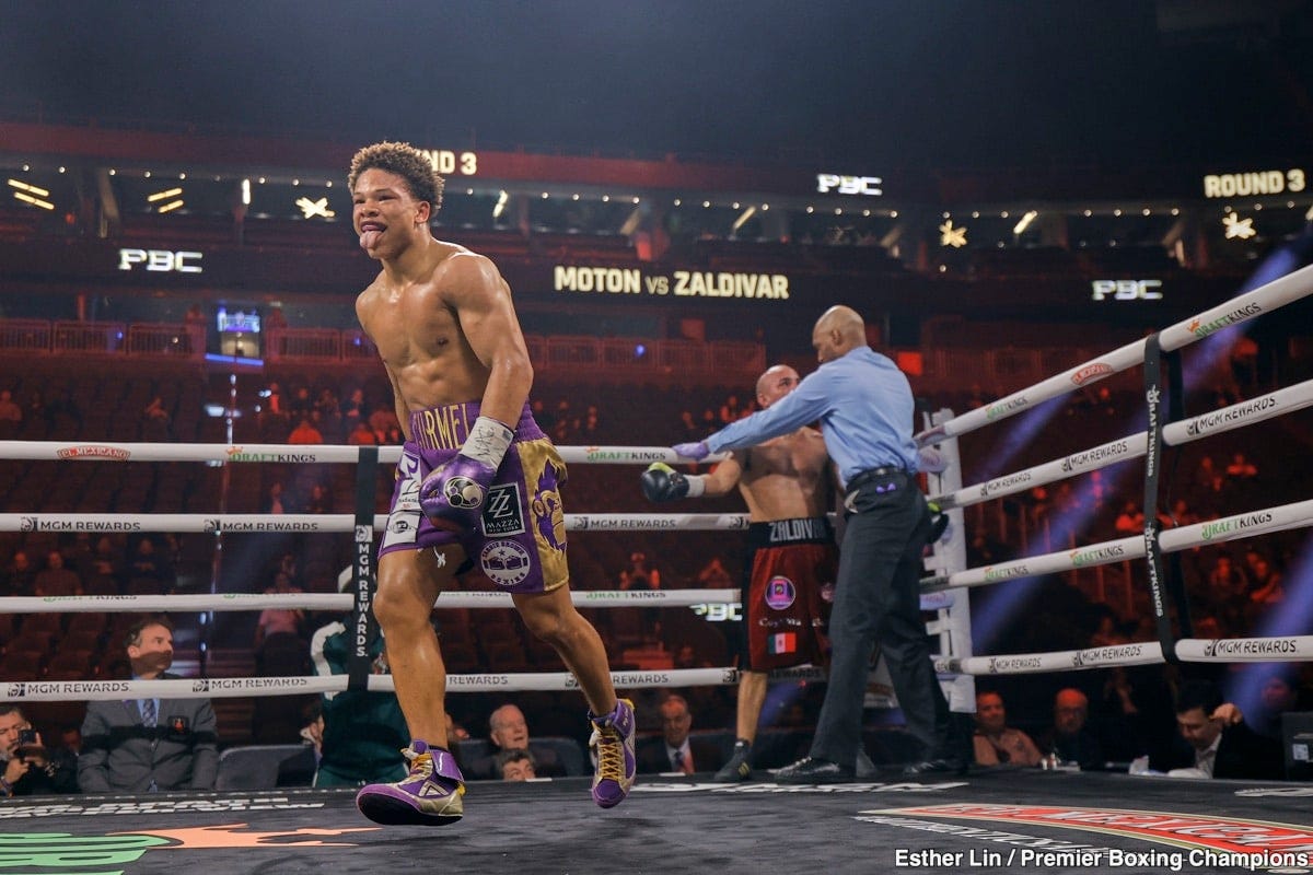 Image: Boxing Results: Moton Stops Zaldivar In The 3rd Round 
