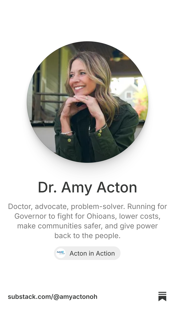 Dr. Amy Acton | Substack