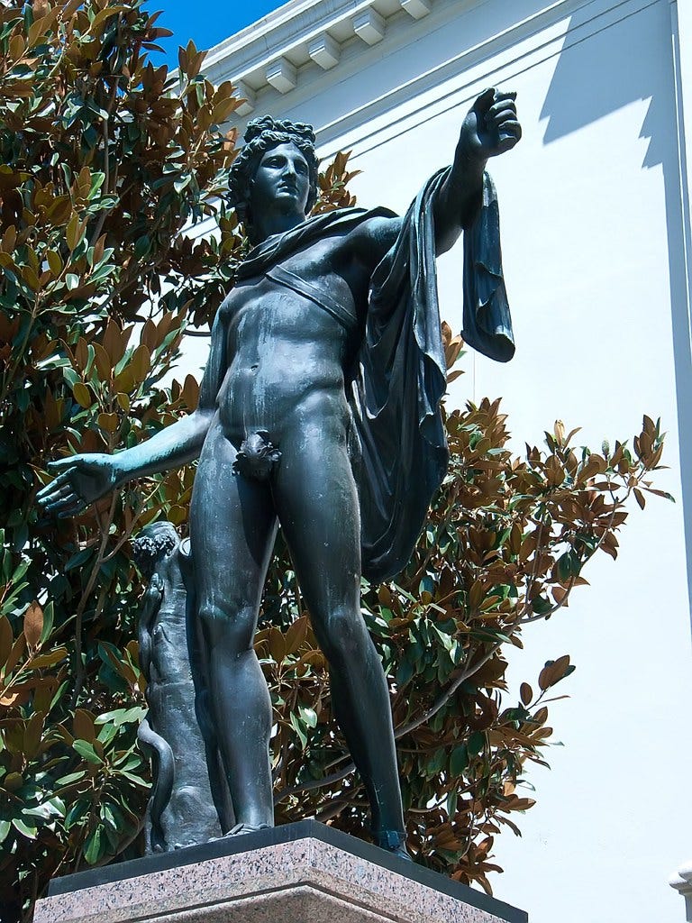 The God Apollo at Hungtington Gardens Pasadena California