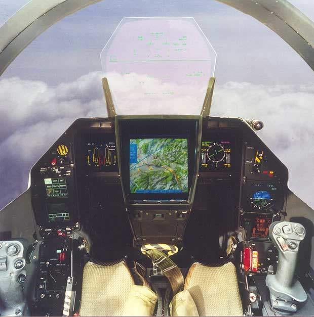 Rafale combat aircraft cockpit