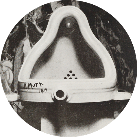 Tristan Tzara in 1920, Fontaine Duchamp, and a five way portrait of Marcel Duchamp taken June 21, 1917