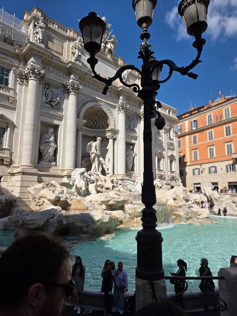 These are six photos from around Rome.
