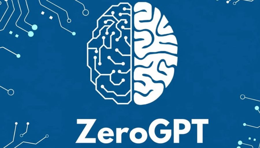 A blue tech-themed image showing the ZeroGPT logo below a stylized white brain, half circuit board and half human brain, symbolizing AI detection and digital content verification. A blue tech-themed image showing the ZeroGPT logo below a stylized white brain, half circuit board and half human brain, symbolizing AI detection and digital content verification.