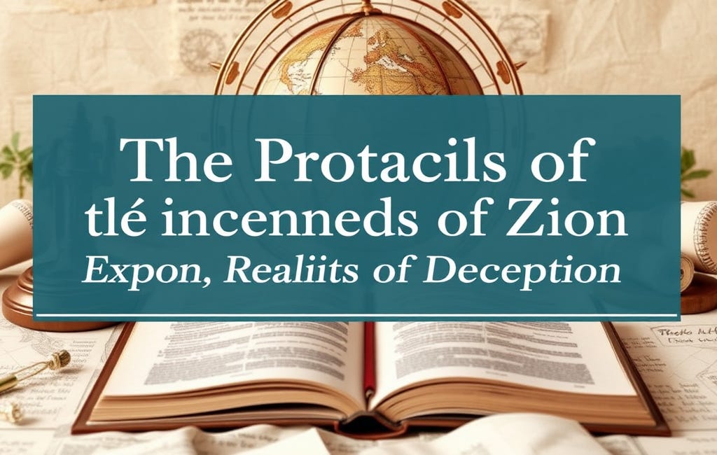 Are the Protocols of the Learned Elders of Zion a Blueprint for Global Deception?
