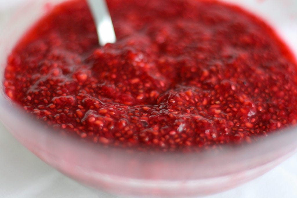 raspberry chia jam