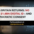 Blair’s Britain Returns: No Juries, £1.8Bn Digital ID — and No Democratic Consent