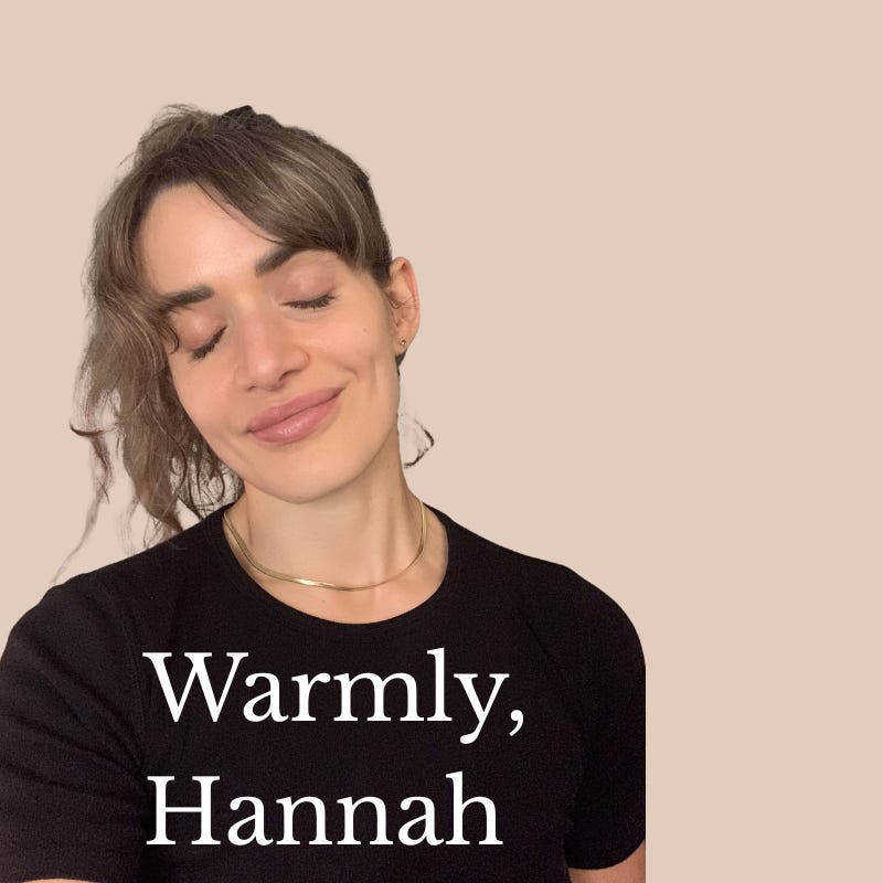 Warmly, Hannah 