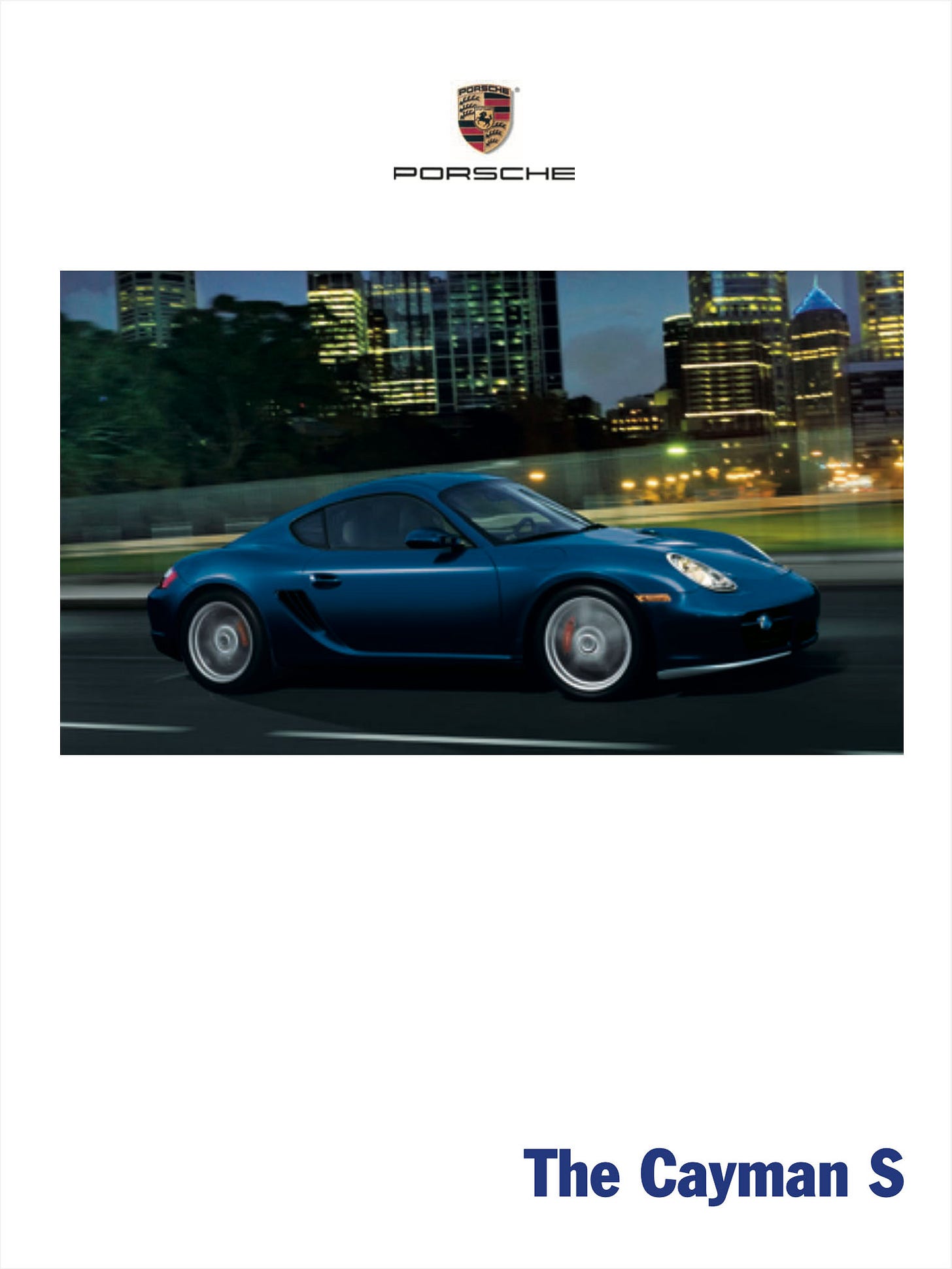 Porsche Cayman S 2006 987.1 Brochure cover