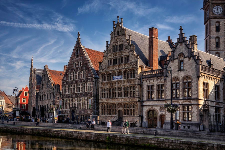 Ghent Guild Houses Photograph by Joan Carroll