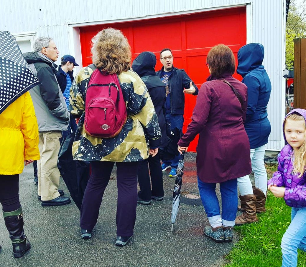 Jane's Walk 2017 on Stittsville Main. Photo by S. Gower.