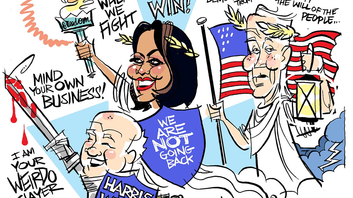 How I draw Kamala - by David W Fitzsimmons