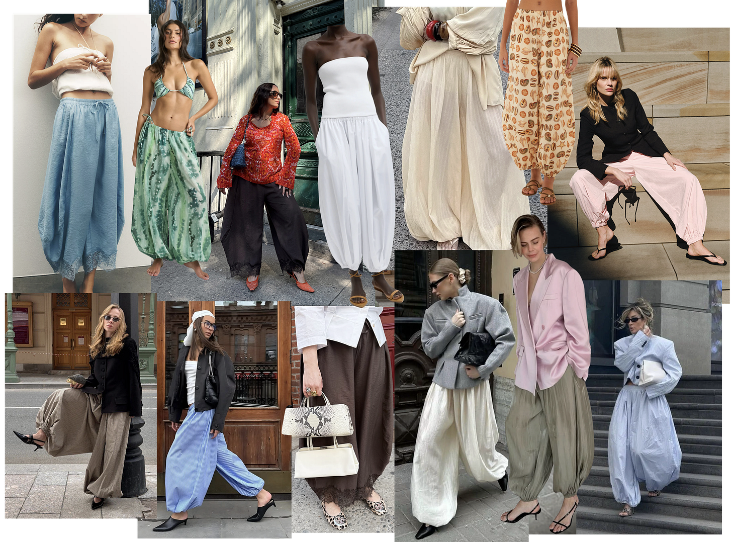 women in balloon pants