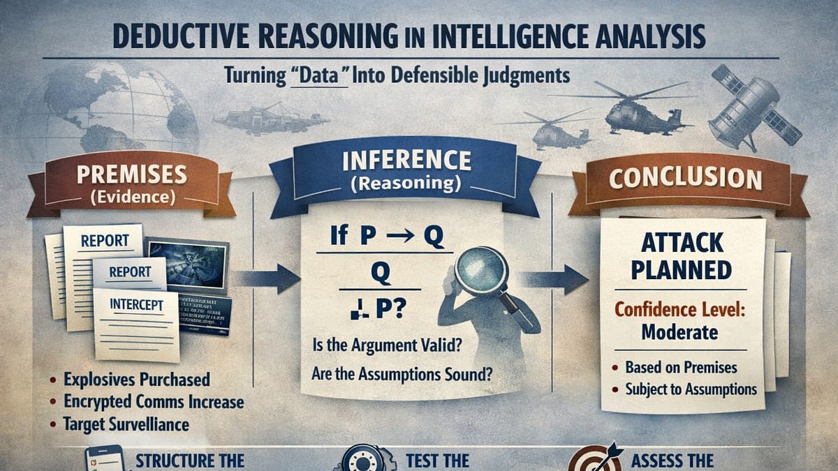 Deductive Reasoning in Intelligence Analysis