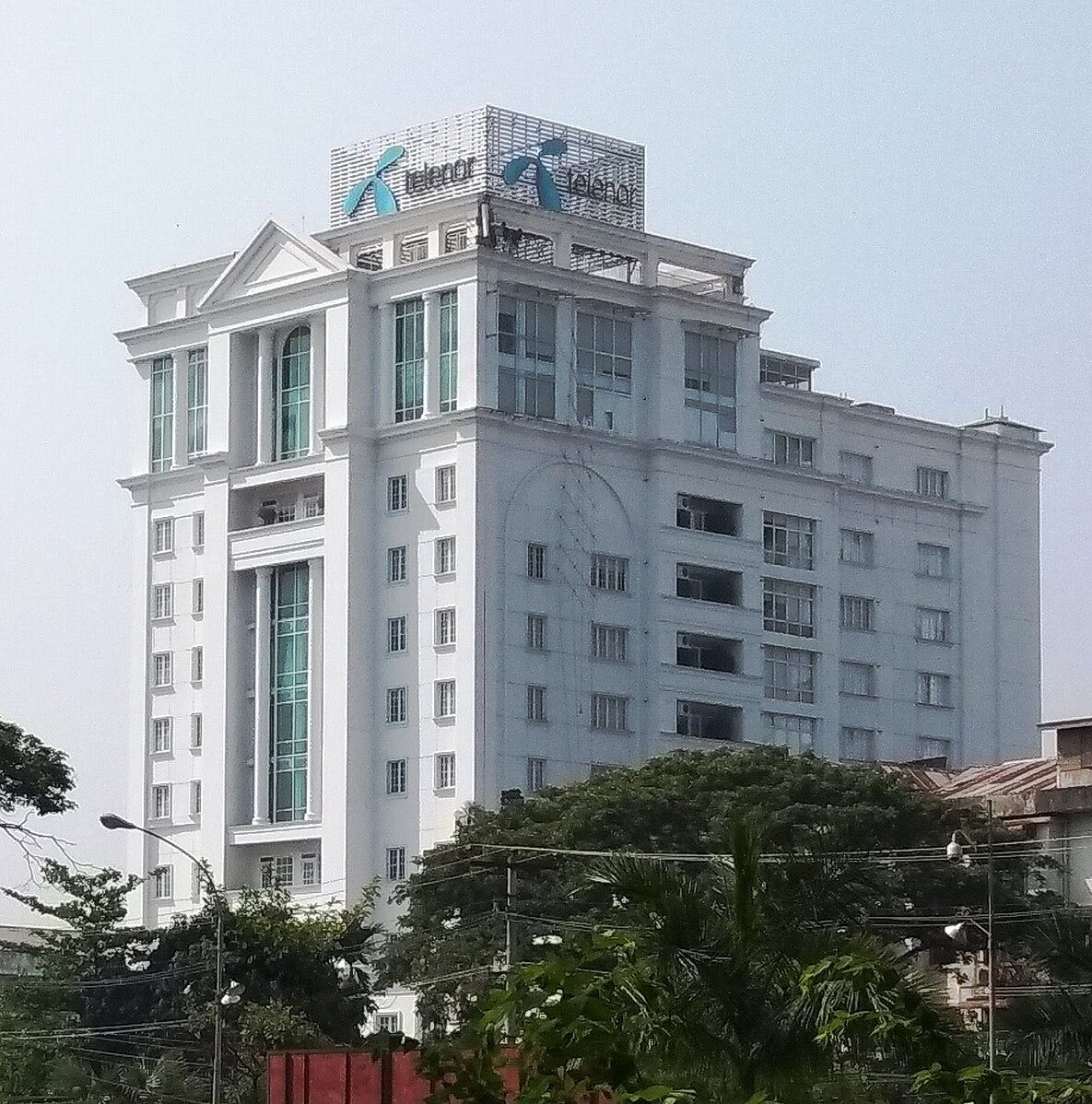 The Telenor Myanmar headquarters in Yangon, Myanmar, photographed before the 2021 coup. Civil society groups are suing the Norwegian telecom giant for allegedly sharing user data with the military junta, which reportedly used it to target activists and opposition figures.