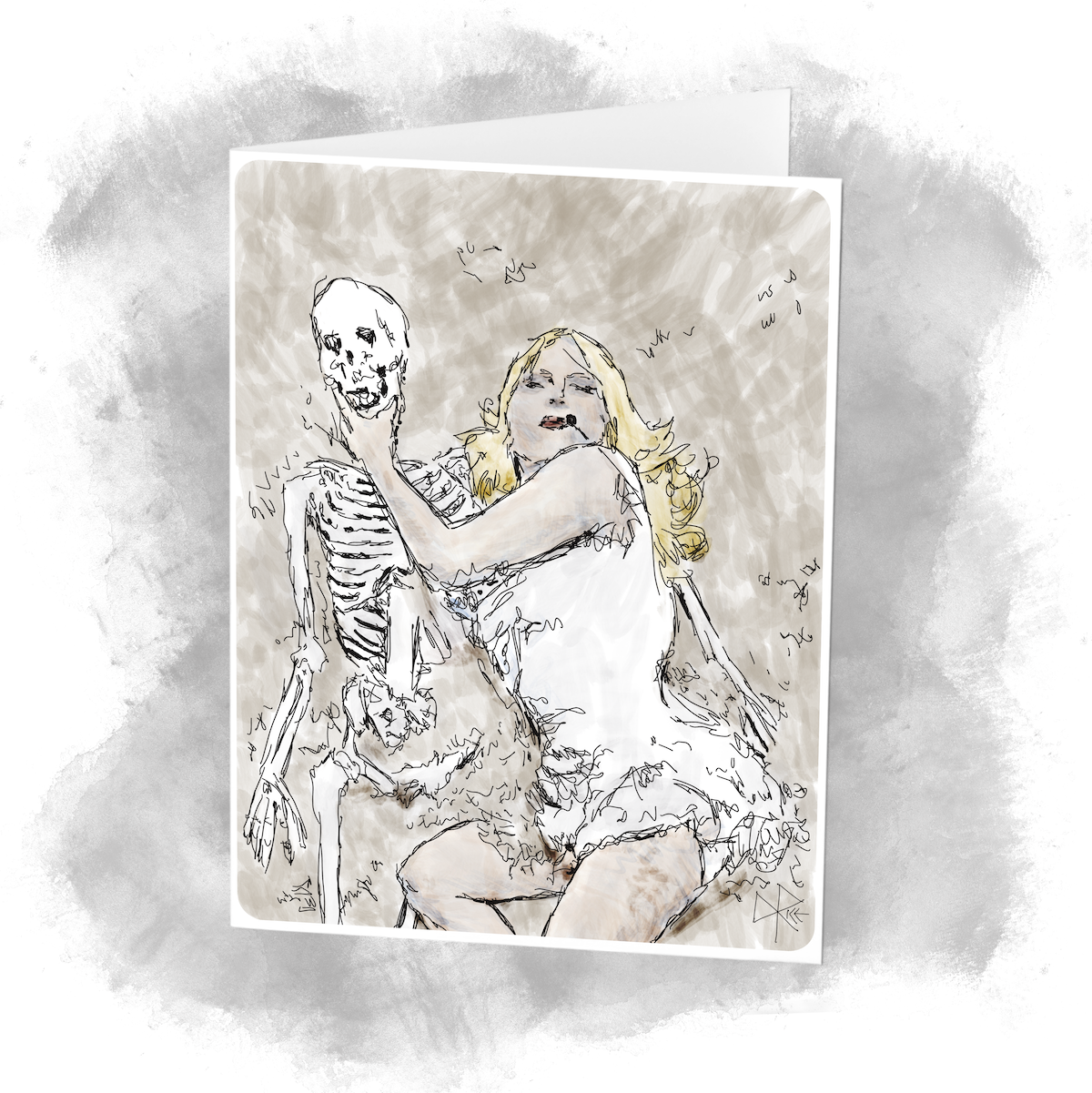Lady Gaga at Coachella at April 11, 2025 - lying in a large sandbox on the stage, next to a realistic plastic human skeleton as she sings for the audience. Sketch art by Don Rice. Lady Gaga at Coachella at April 11, 2025 - lying in a large sandbox on the stage, next to a realistic plastic human skeleton as she sings for the audience. Sketch art by Don Rice.