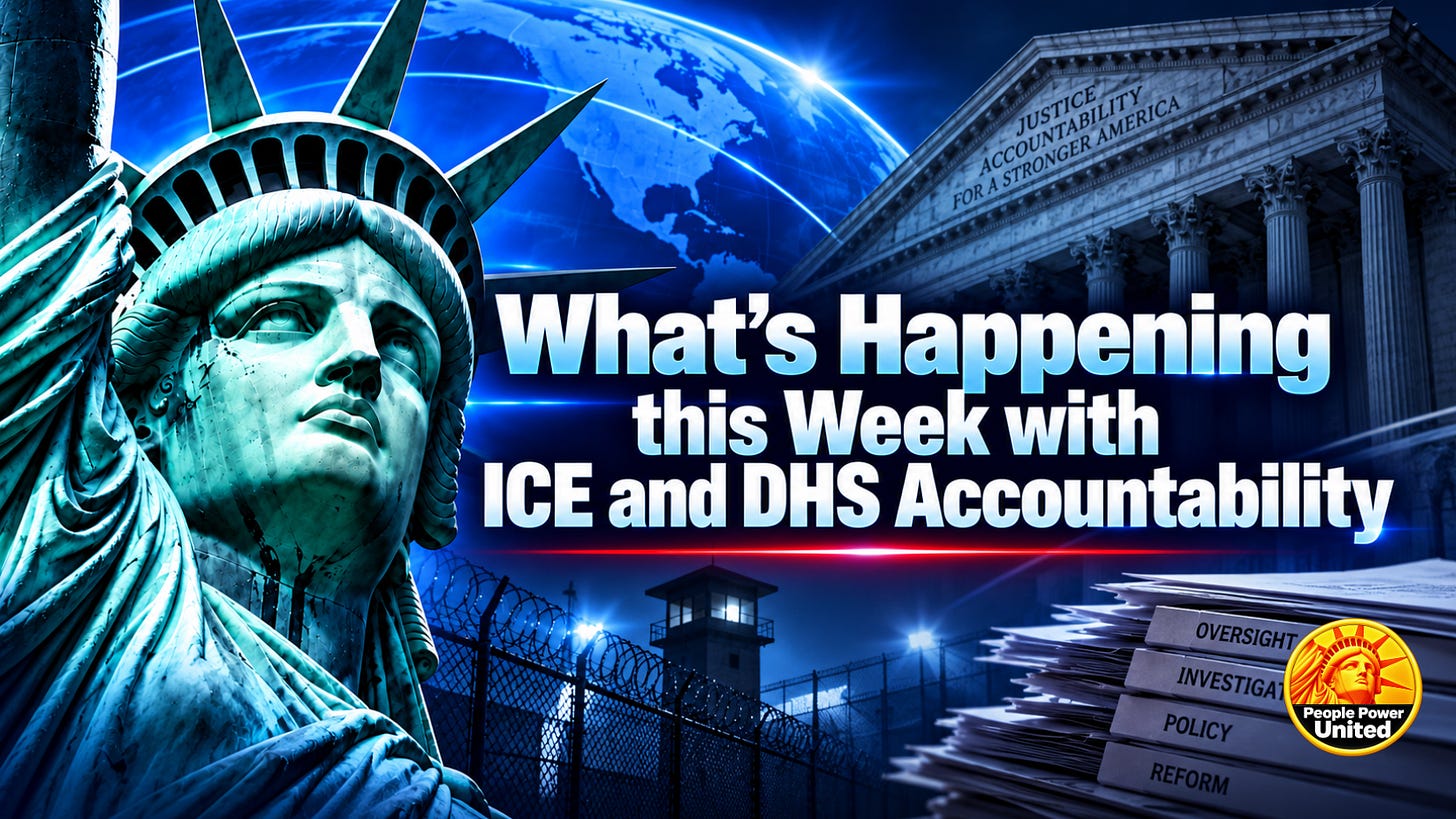 What’s Happening this Week with ICE and DHS Accountability. What’s Happening this Week with ICE and DHS Accountability.