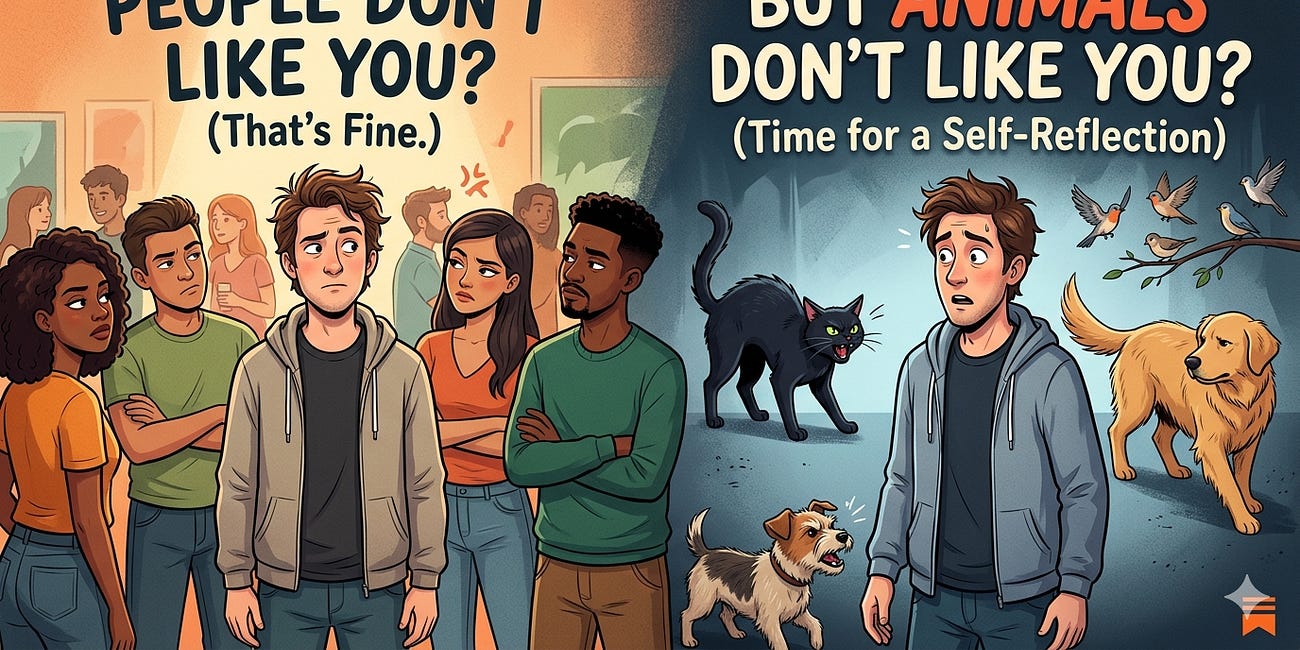 If People Don’t Like You, That’s Okay. If Animals Don’t Like You, It’s Time for Some Self-Reflection