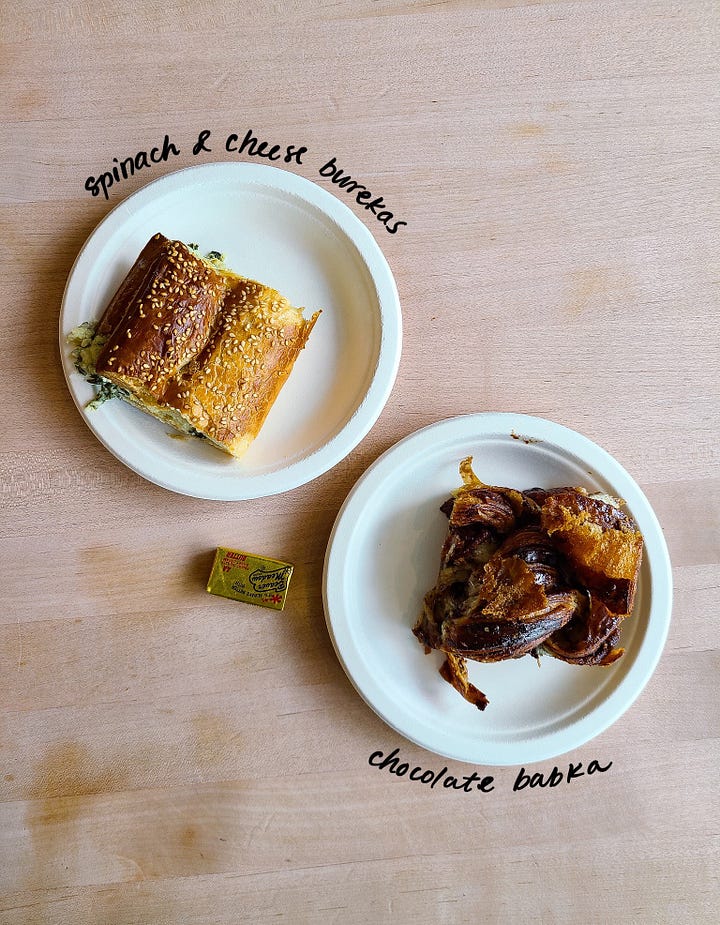 Bakey Babka Chocolate Babka and Spinach & Cheese Bureka