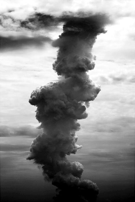 An image added by microcosmos on Jul 03, 2023. May present: cloud, sky, grey, atmosphere, smoke.