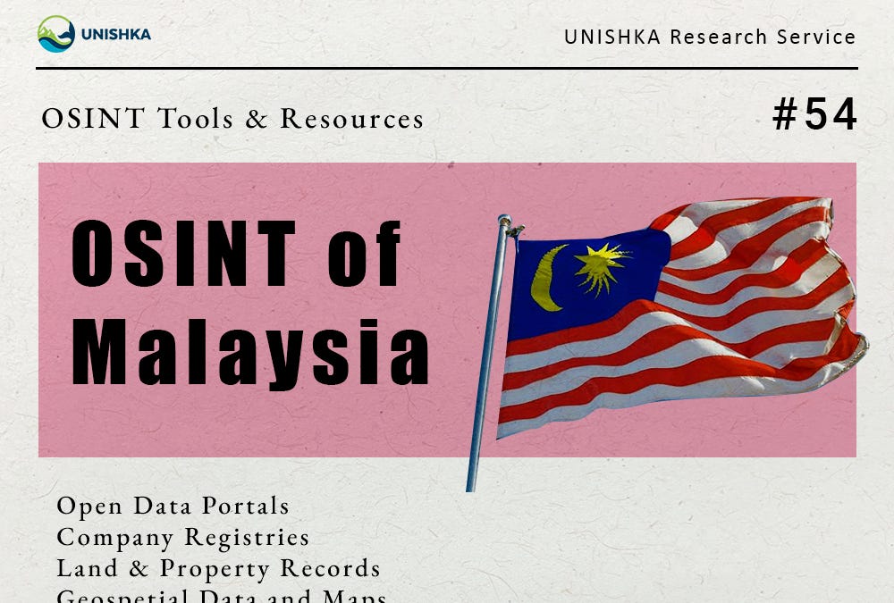 OSINT of Malaysia
