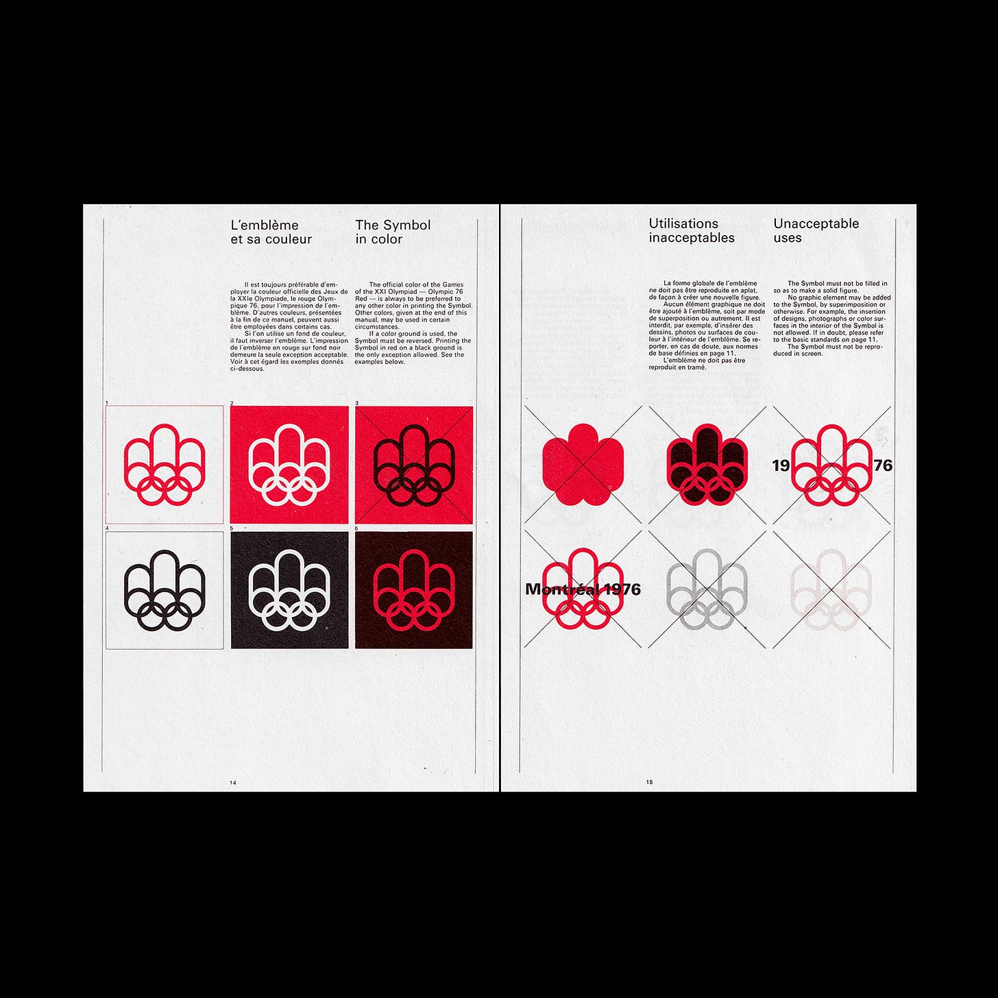 Brand guidelines, Montreal 1976, Georges Huel