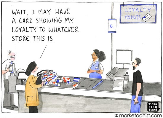 Loyalty" cartoon | Marketoonist | Tom Fishburne
