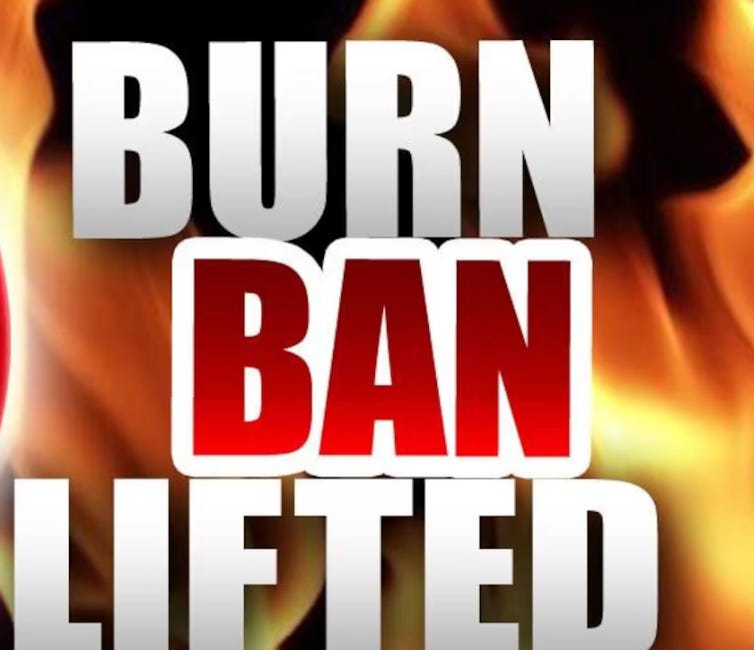 Manatee County Lifts Countywide Burn Ban Following Weekend Rainfall