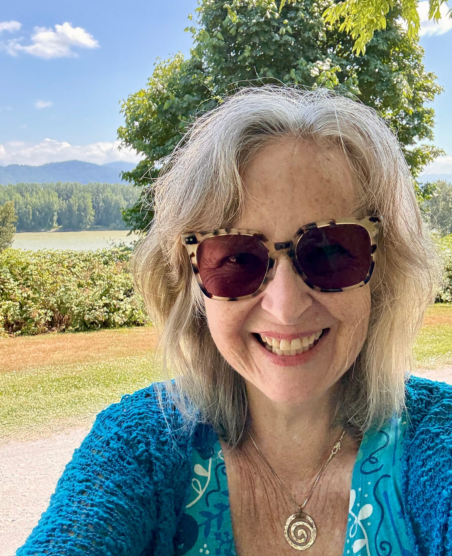 Joanna at the Fraser River, July 2025