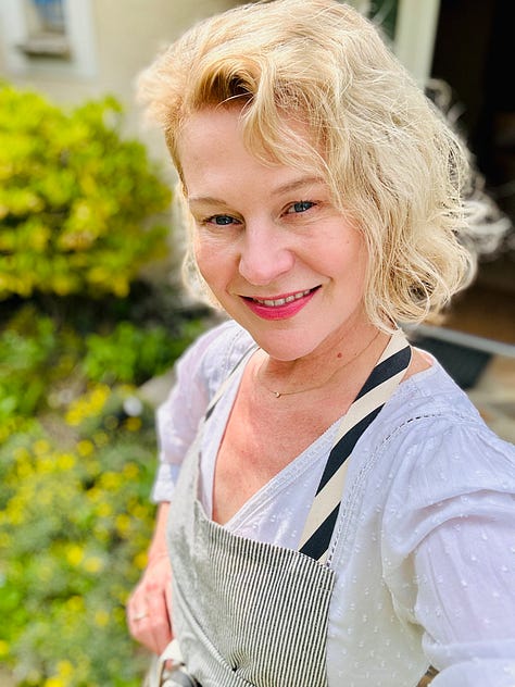 Scenes of a spring garden in the French countryside. Roses, fuchsia, hydrangeas
