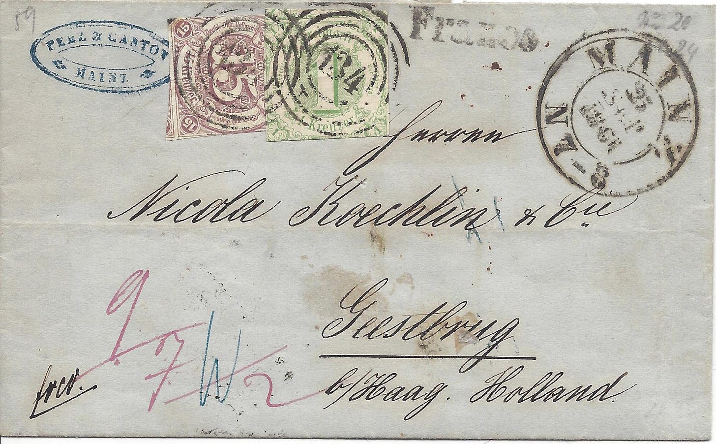 letter from Mainz to the Netherlands