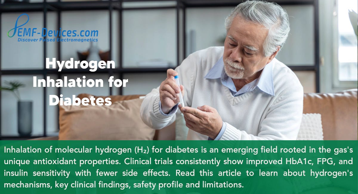 hydrogen inhalation therapy for diabetes and metabolic health - research review benefits article