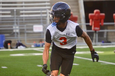 Images from Wisconsin football's first skills position camp on Wednesday, June 3, 2026, inside Camp Randall Stadium