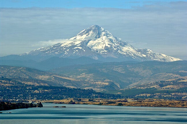 Mount Hood overlooking The Dalles