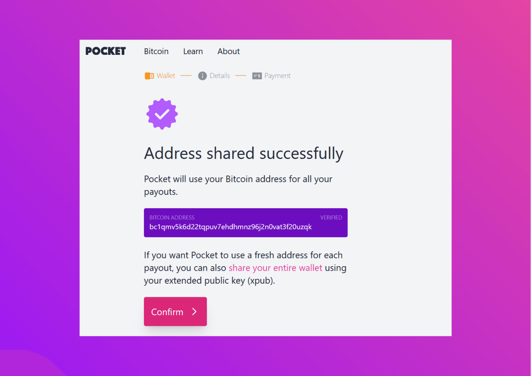 Pocket Bitcoin: Compra Bitcoin sin KYC desde el móvil