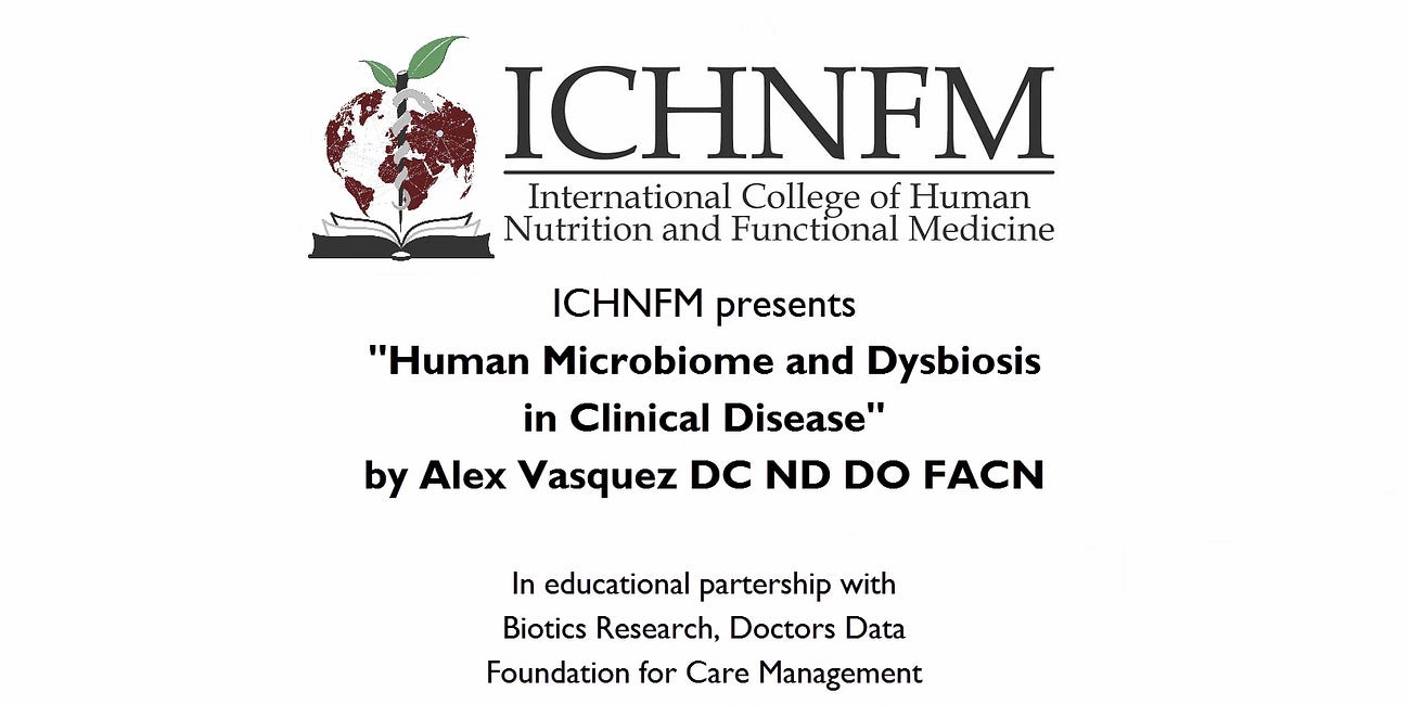 Microbiome Dysbiosis (1) Course Overview and Introduction to Major Concepts and Mechanisms