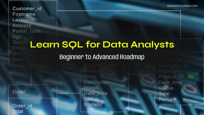 Learn SQL for data analysts by DATA WITH SARAH