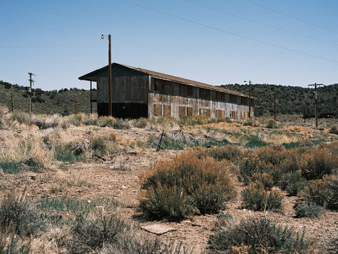 Ruins of a couple of hotels and casino