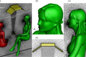 Illustration of person an airflow