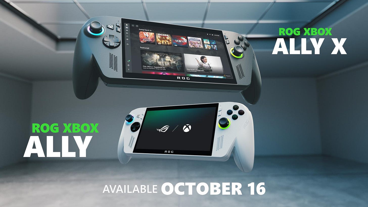 ROG Xbox Ally Handhelds Launch October 16: Get Ready to Play! - Xbox Wire