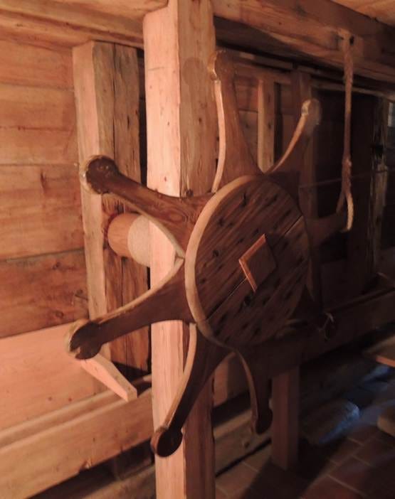 A person standing in front of a wooden ship wheel

AI-generated content may be incorrect.