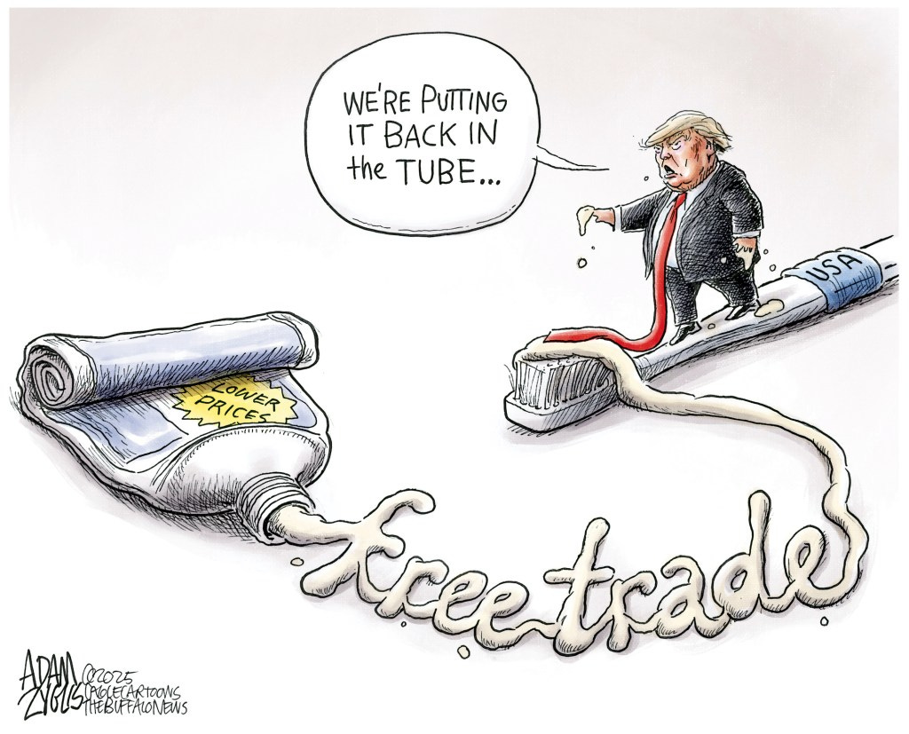 Cartoonist's take: 'Trump tariff mess' – Daily Freeman