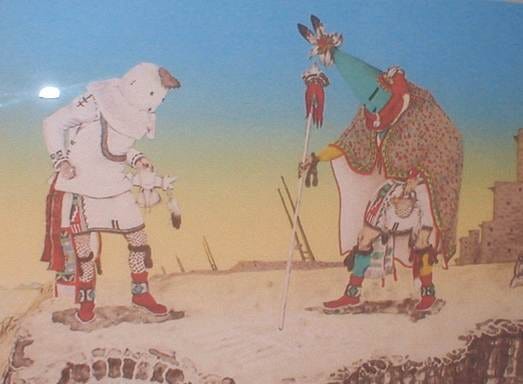 A painting of a snowman and a snowman

AI-generated content may be incorrect.