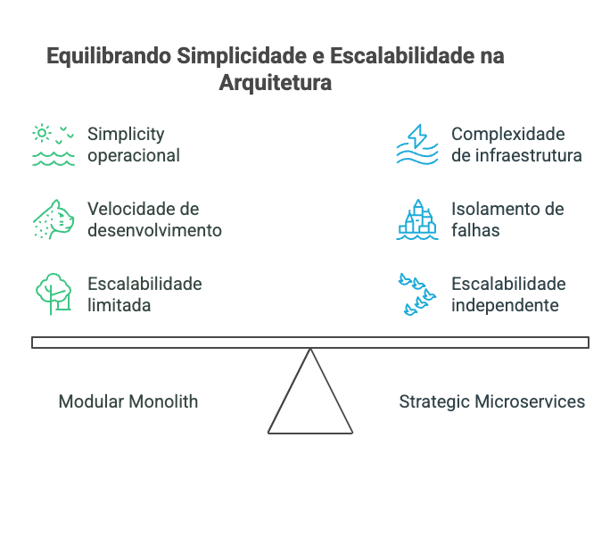 Equilíbrio entre simplicidade e escalabilidade na Arquitetura