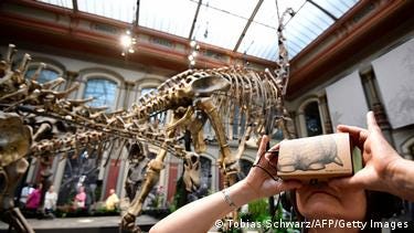 A virtual reality exhibit of the Brachiosaurus Brancai A virtual reality exhibit of the Brachiosaurus Brancai
