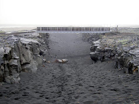 Tectonic Rifts Around The World (L to R): Mr Tarawera New Zealand, Manda-Hararo rift Ethiopia, Israel-Jordan Rift Valley, "The Bridge Between Continents" Iceland, Great Glen Scotland, Lake Baikal Russia