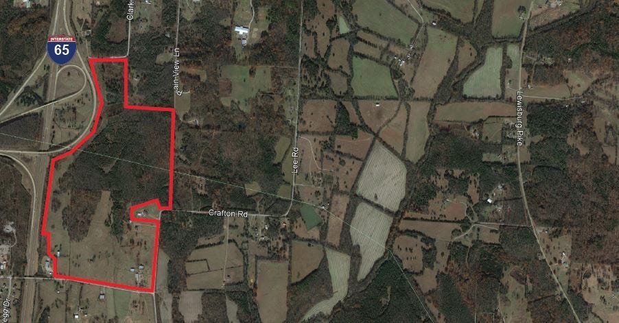 I-65 Development Land, Spring Hill, TN for sale - Aerial - Image 1 of 1 I-65 Development Land, Spring Hill, TN for sale - Aerial - Image 1 of 1