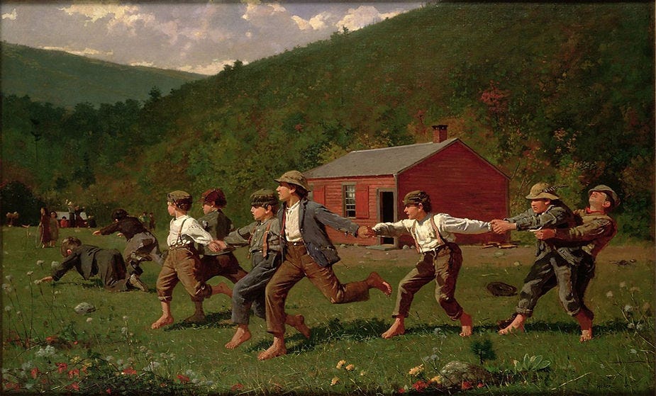 Snap the Whip by Winslow Homer (1872)
