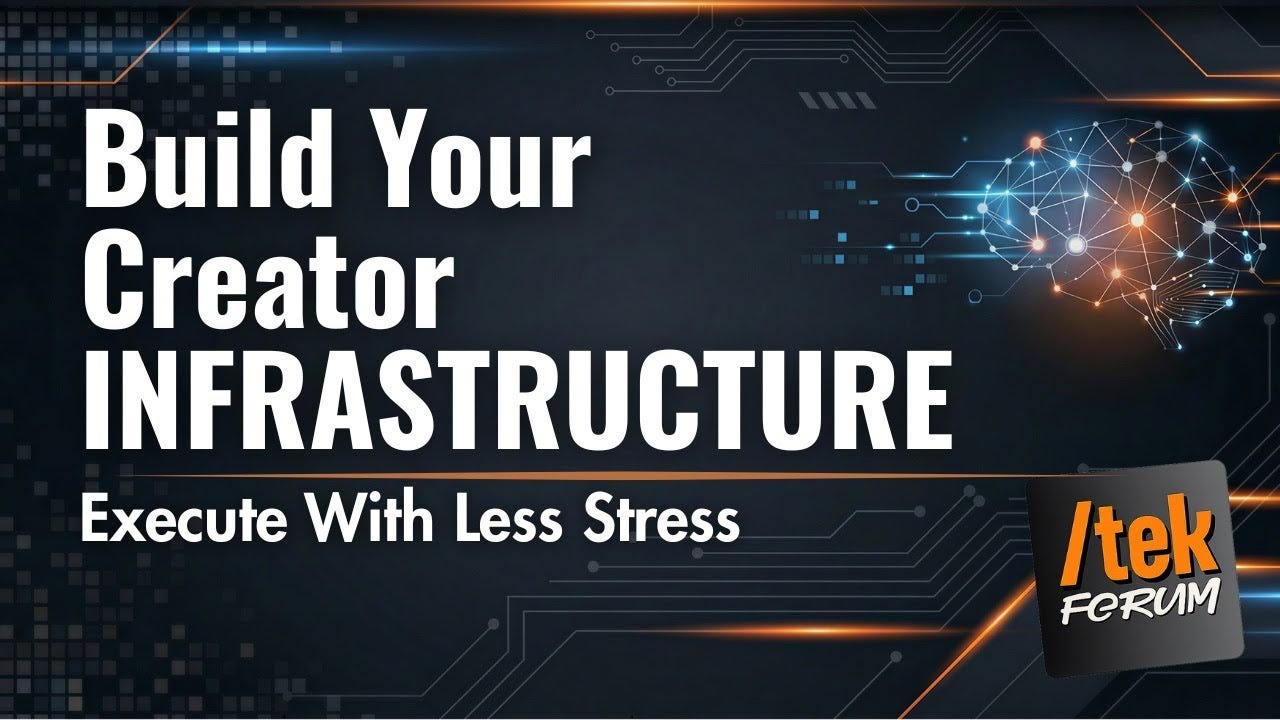 video thumbnail for 'Build Your Creator Infrastructure: Execute With Less Stress & More Strategy'